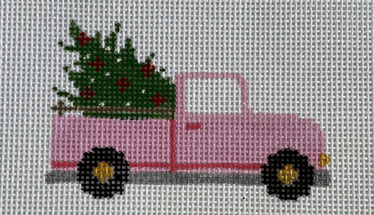 Pink Christmas Truck