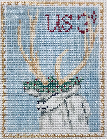 Vintage Stamp: Reindeer