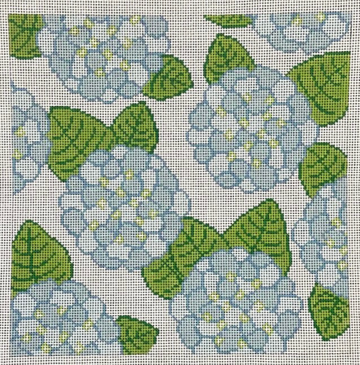 Blue Hydrangea Pillow