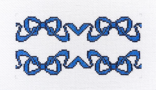 Double Ribbon Bow Blue