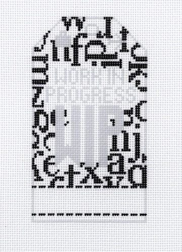 Work in Progress Retro Luggage Tag