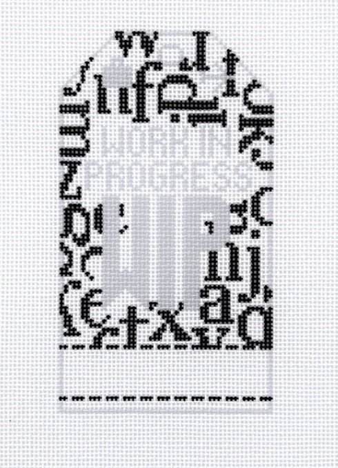 Work in Progress Retro Luggage Tag