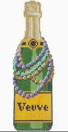 Champagne Bottle Mardi Gras