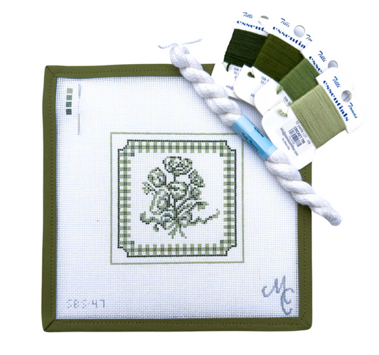 Forget Me Knot Square Green