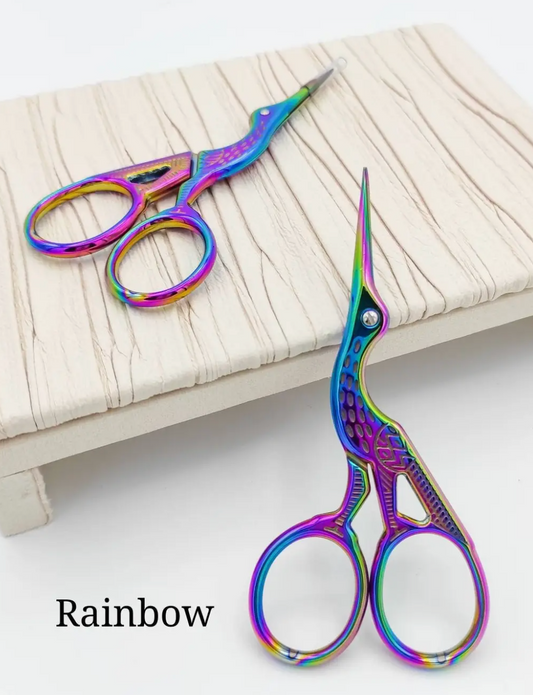 Stork Sharp Scissors (Rainbow)