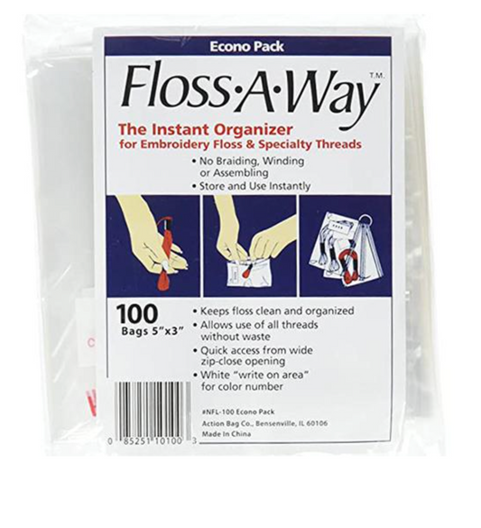 Floss-A-Way Thread Organizer Bags 100-Count