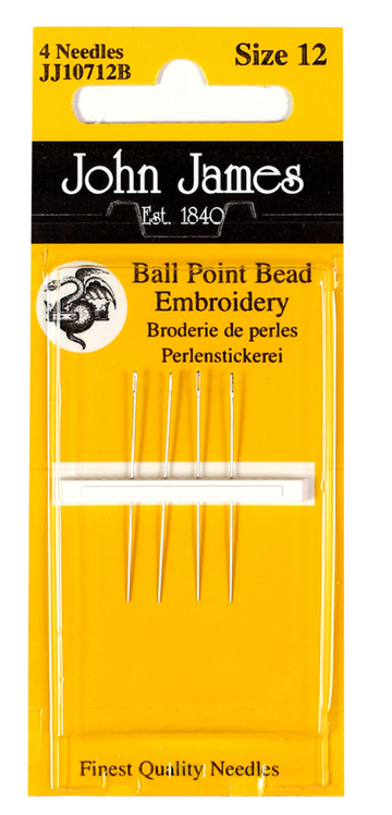 John James #12 Bead Embroidery Needles