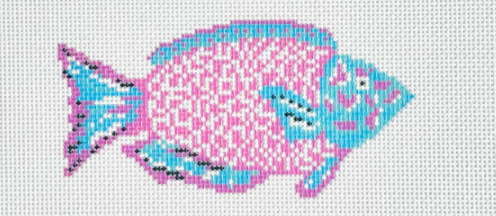 Pink and Turquoise Parrotfish Printed