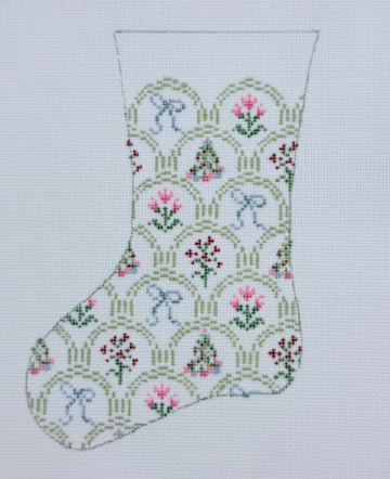 Holiday Scallop Mini Stocking