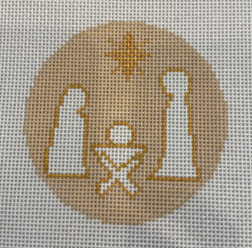 Gold and White Holy Family