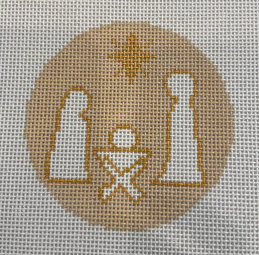 Gold and White Holy Family