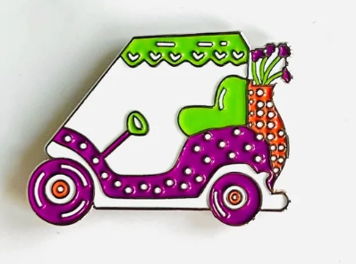Lavender Golf Cart Needle Minder