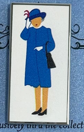Queen Elizabeth Waves in Blue Needle Minder