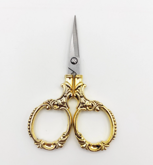 Vintage Style Small Scissors (Gold)