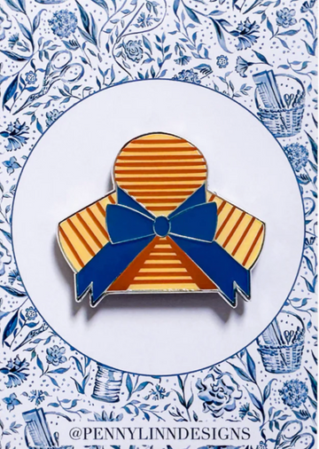 Sun Hat with Bow Needle Minder