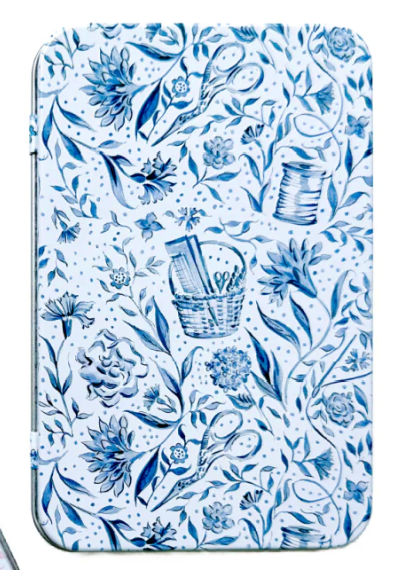 Printed Tin Box: Penny Linn Blue