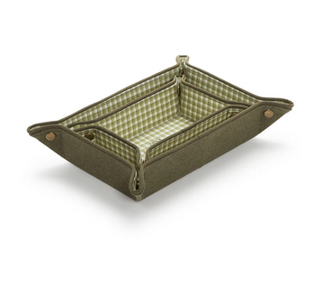 Large Snap Tray Gingham Cactus