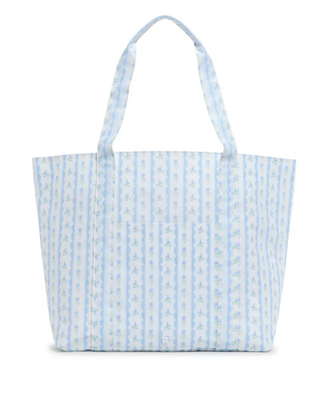 TRVL Jumbo Tote Ribbon Floral Blue