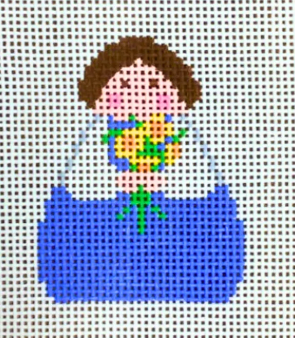 Blue Angel with Sunflowers