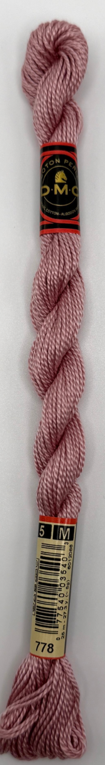 DMC 5 Perle Cotton #778 Antique Mauve Very Light