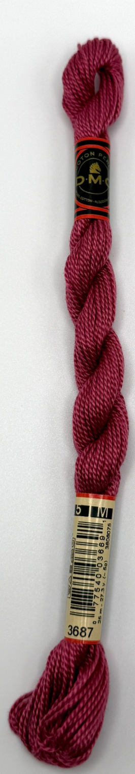 DMC 5 Perle Cotton #3687 Mauve