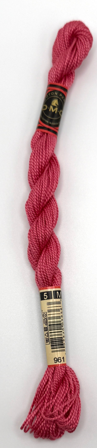DMC 5 Perle Cotton #961 Dusty Rose Dark