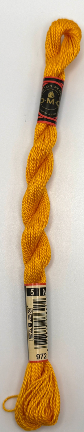 DMC 5 Perle Cotton #972 Canary Deep