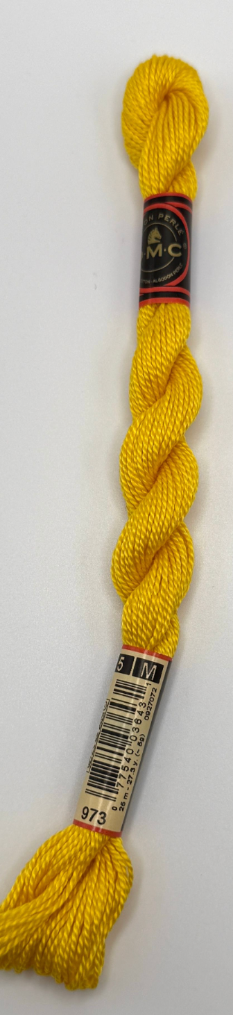 DMC 5 Perle Cotton #973 Canary Bright