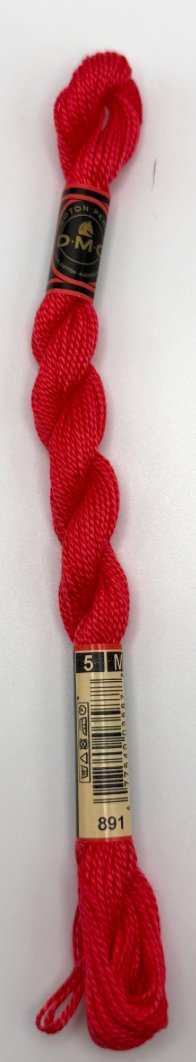 DMC 5 Perle Cotton #891 Carnation Dark