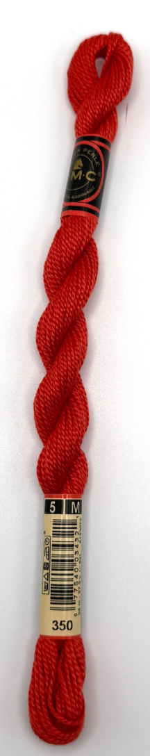 DMC 5 Perle Cotton #350 Coral Medium
