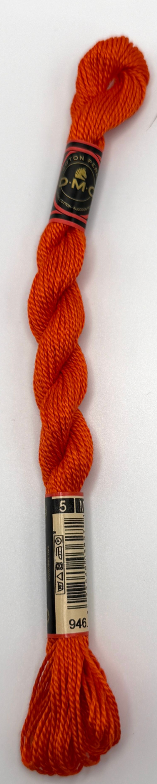 DMC 5 Perle Cotton #946 Burnt Orange Medium