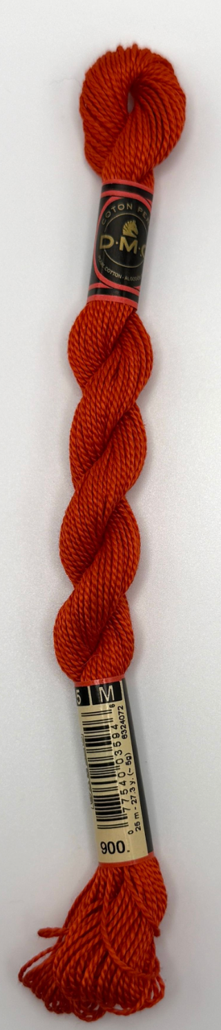 DMC 5 Perle Cotton #900 Burnt Orange Dark