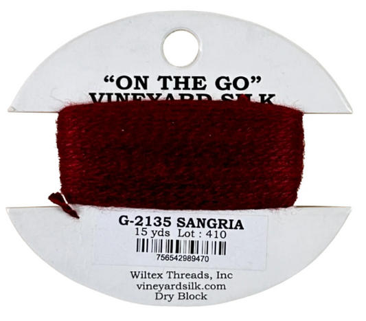Vineyard Silk Card G-2135 Sangria