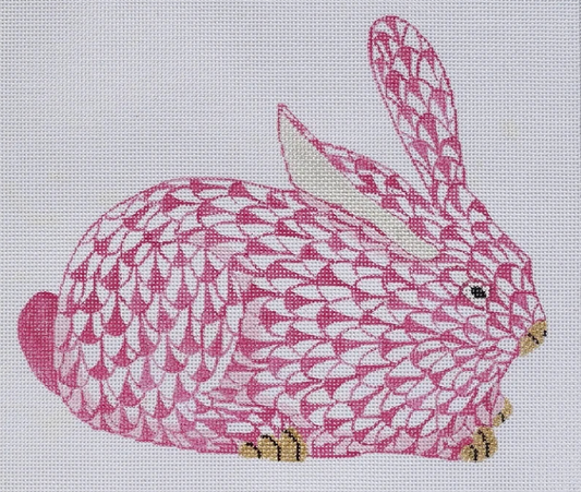 Large Fishnet Pink Bunny