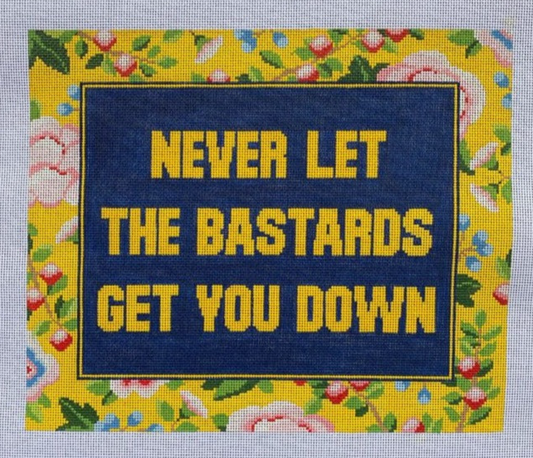 Never Let the Bastards Get You Down Pillow