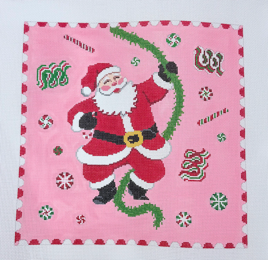 Pink Santa Candy Pillow