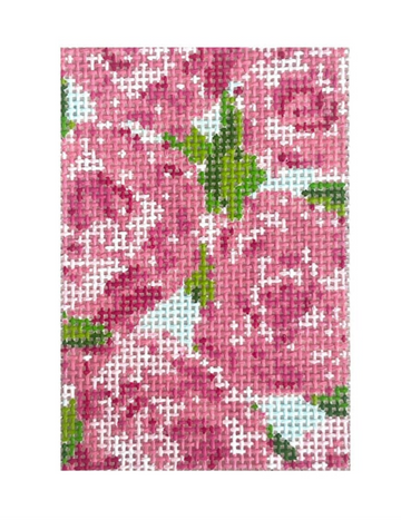 Roses on Teal Passport Insert