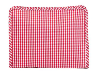 Roadie Large Zip Bag TRVL Red Gingham
