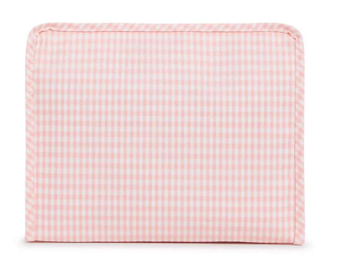 TRVL ROADIE LARGE Zip Pouch - GINGHAM COCO