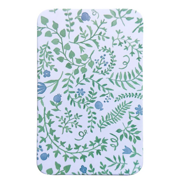 Printed Tin Box: Green Paisley