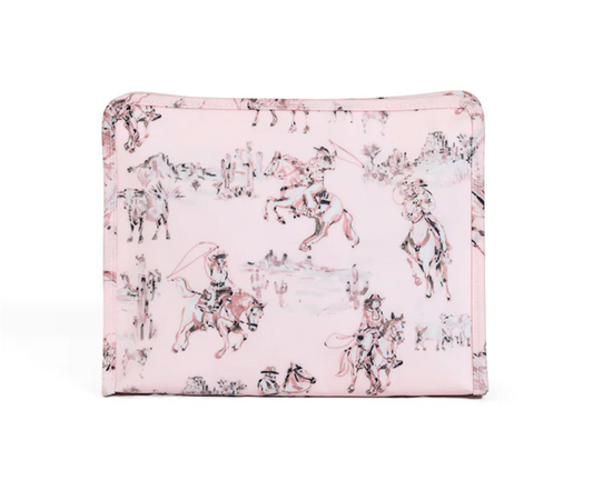 Roadie Large Zip Bag TRVL Cowgirl Toile