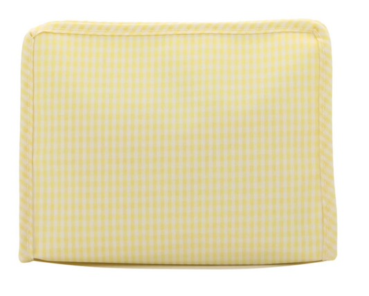 Roadie Large Zip Bag TRVL Gingham Buttercup