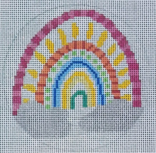 Rainbow Glittery Round