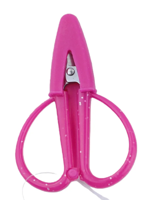 Super Snips Bright Pink with Glitter