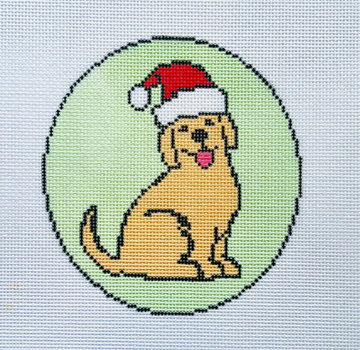 Christmas Yellow Lab