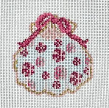 Candy Mint Gilded Scallop