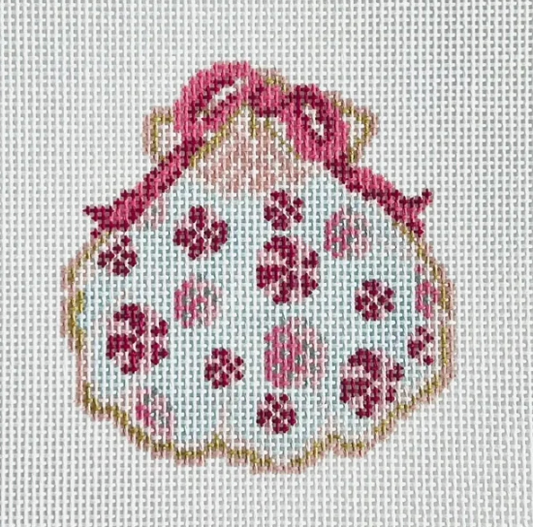 Candy Mint Gilded Scallop