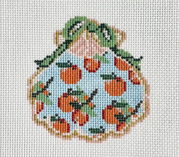 Holiday Oranges Gilded Scallop