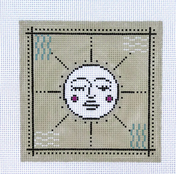 Beige Moon Pillow