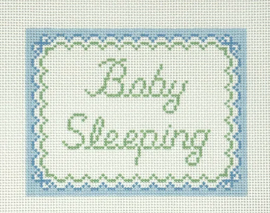 Baby Sleeping Blue Bows